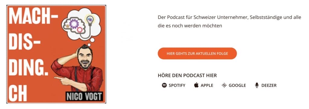 Selbständige Frauen Schweiz Podcasts